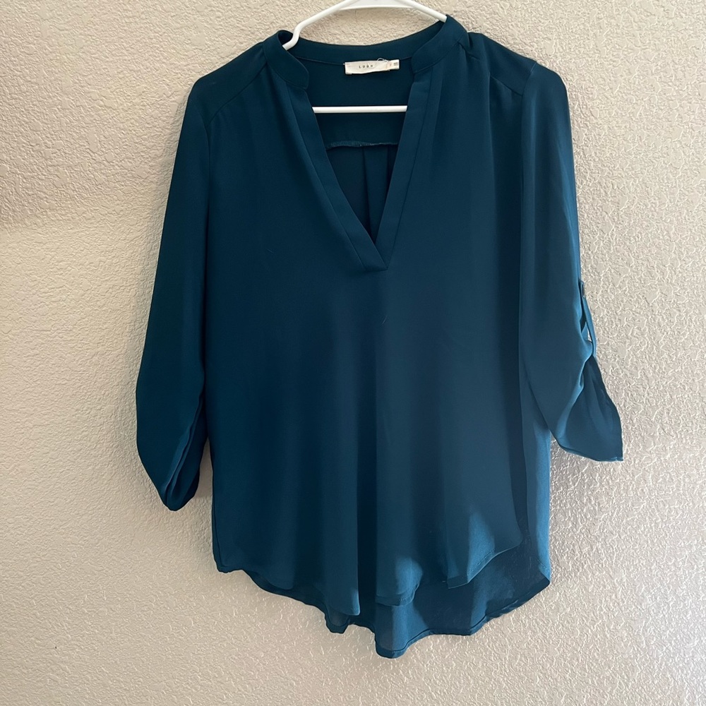 Teal Blue Blouse